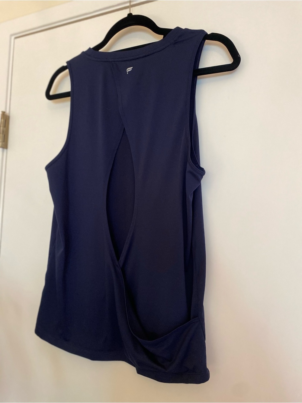 Fabletics Navy Open-Back Performance Tank